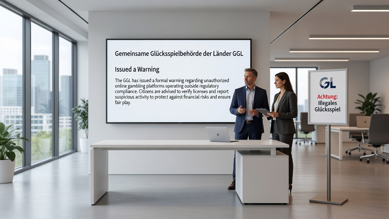 Logo der GGL neben Social-Media-Screenshots von Capital Bra, illustriert die Überwachung illegaler Werbung im Online-Glücksspiel